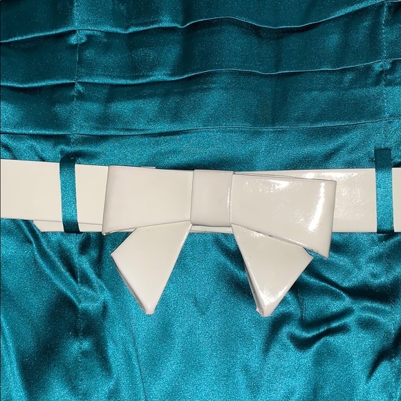 Betsy Johnson, NEW! Silk turquoise dress - Picture 3 of 7